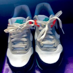 These are Air Maxes. Have been worn 3 times.